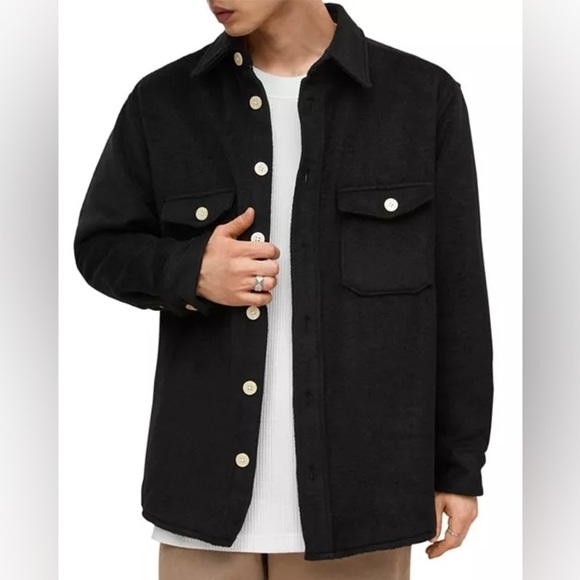 All Saints Kitara Relaxed Fit Jacket in BlackSize Small